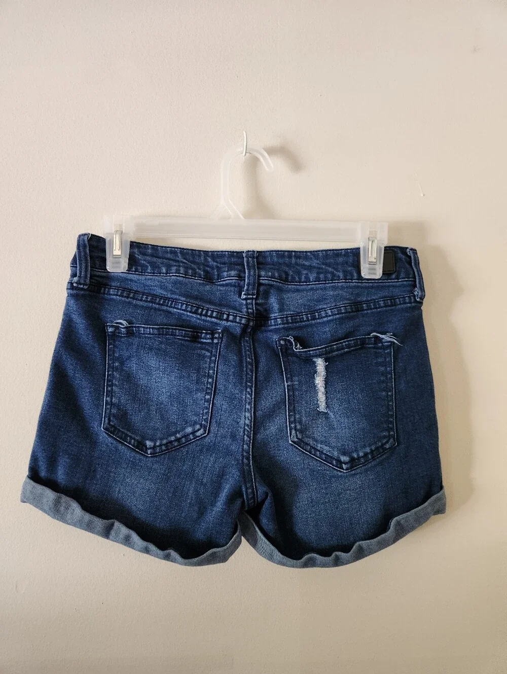 Celebrity Pink Blue Denim Shorts
